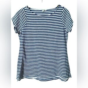 Cyrus Striped T-Shirt Size M Nautical 4th of July Summer Blue White Sailor